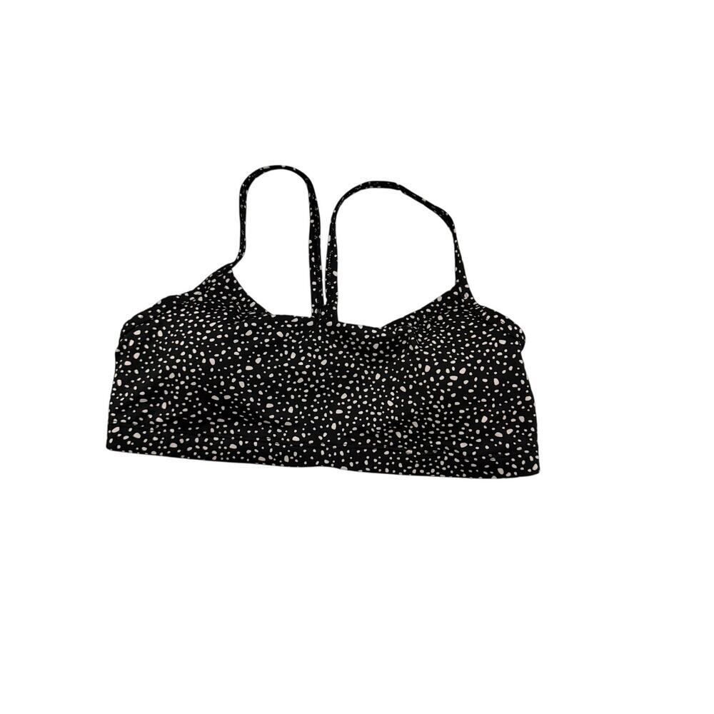 NWT Nike swim bra black w white polka dot sz S fitted supportive